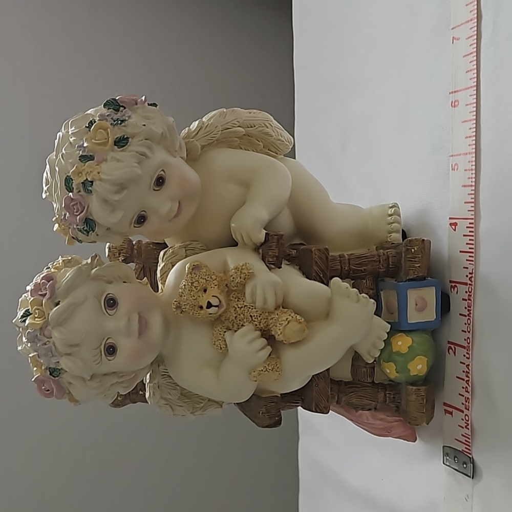 Musical Angels with a Baby Teddy